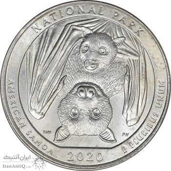 سکه کوارتر دلار 2020P (پارک ملی آمریکن ساموا) - MS63 - آمریکا سکه کوارتر دلار 2020P (پارک ملی آمریکن ساموا) - MS63 - آمریکا