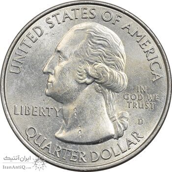 سکه کوارتر دلار 2013D (کوه راشمور) - MS62 - آمریکا