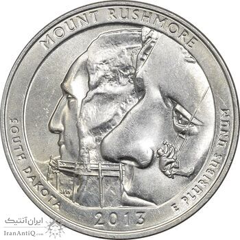 سکه کوارتر دلار 2013D (کوه راشمور) - MS62 - آمریکا