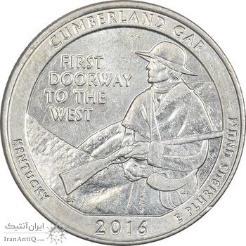 سکه کوارتر دلار 2016D (پارک ملی تاریخی کامبرلند گپ) - AU58 - آمریکا