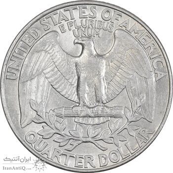 سکه کوارتر دلار 1992 واشنگتن - AU50 - آمریکا
