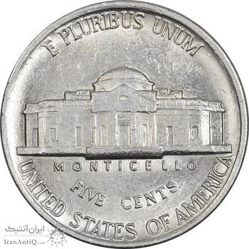 سکه 5 سنت 1983D جفرسون - AU55 - آمریکا