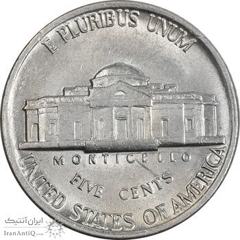 سکه 5 سنت 1983F جفرسون - AU58 - آمریکا