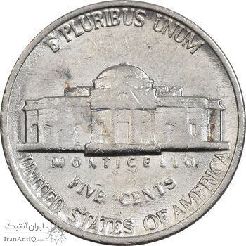 سکه 5 سنت 1988P جفرسون - AU58 - آمریکا