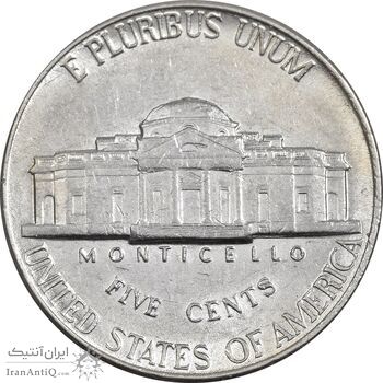 سکه 5 سنت 1994D جفرسون - AU55 - آمریکا