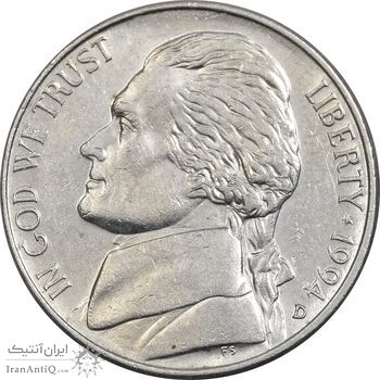 سکه 5 سنت 1994D جفرسون - AU58 - آمریکا