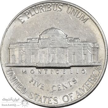 سکه 5 سنت 1997P جفرسون - AU50 - آمریکا