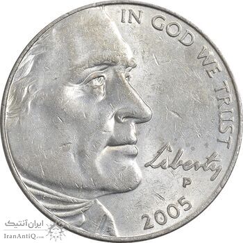 سکه 5 سنت 2005P جفرسون (ساحل اقیانوس) - EF45 - آمریکا