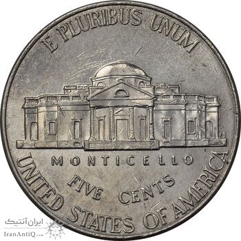 سکه 5 سنت 2012D جفرسون - MS61 - آمریکا