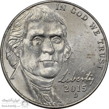 سکه 5 سنت 2015D جفرسون - MS61 - آمریکا