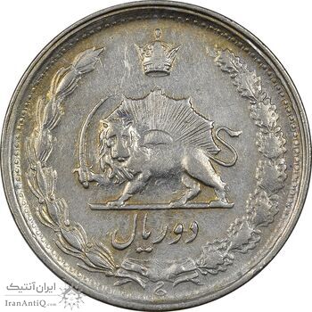سکه 2 ریال 1340 - EF45 - محمد رضا شاه