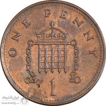 سکه 1 پنی 2002 الیزابت دوم - EF45 - انگلستان