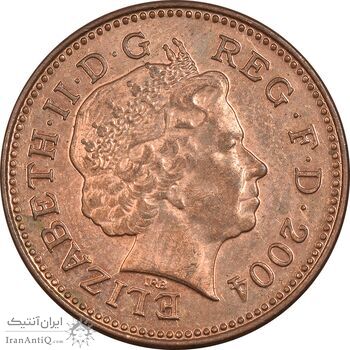 سکه 1 پنی 2004 الیزابت دوم - AU58 - انگلستان