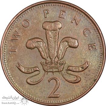 سکه 2 پنس 2001 الیزابت دوم - EF45 - انگلستان