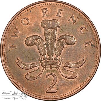 سکه 2 پنس 2006 الیزابت دوم - AU50 - انگلستان