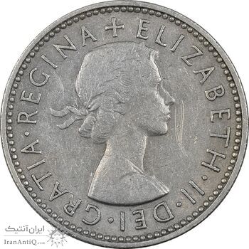 سکه 1 شیلینگ 1963 الیزابت دوم (سپر اسکاتلند) - EF45 - انگلستان