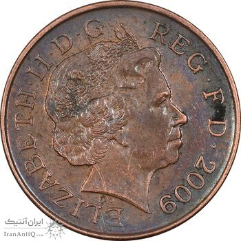 سکه 1 پنی 2009 الیزابت دوم - EF45 - انگلستان