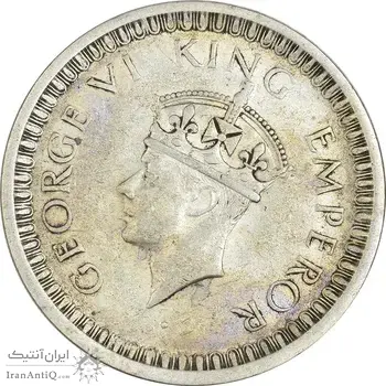 سکه 1 روپیه 1942 جرج ششم - EF45 - هند