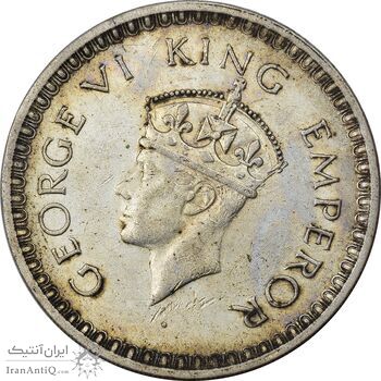 سکه 1 روپیه 1943 جرج ششم - AU50 - هند
