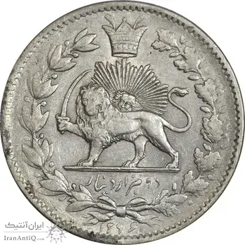 سکه 2000 دینار 1296 - AU50 - ناصرالدین شاه