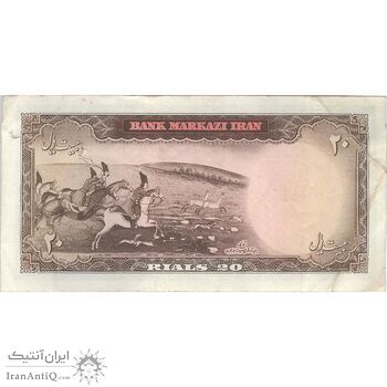 اسکناس 20 ریال (بهنیا - سمیعی) - تک - VF30 - محمد رضا شاه اسکناس 20 ریال (بهنیا - سمیعی) - تک - VF30 - محمد رضا شاه