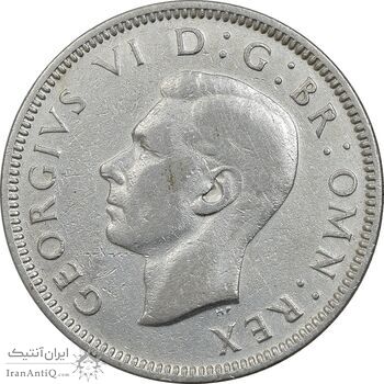 سکه 1 شیلینگ 1938 جرج ششم - تیپ 1 - AU50 - انگلستان
