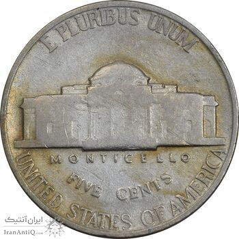 سکه 5 سنت 1940 جفرسون - VF35 - آمریکا