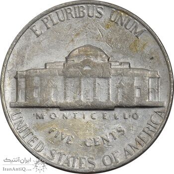 سکه 5 سنت 1968S جفرسون - EF45 - آمریکا