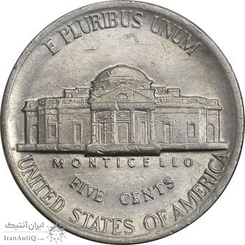 سکه 5 سنت 1984P جفرسون - EF40 - آمریکا