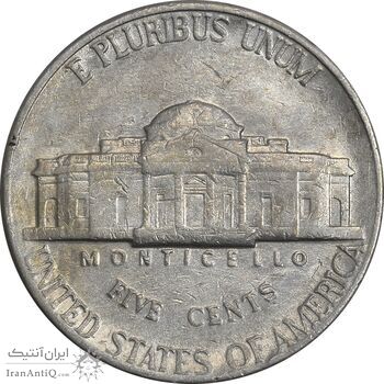 سکه 5 سنت 1991P جفرسون - VF35 - آمریکا
