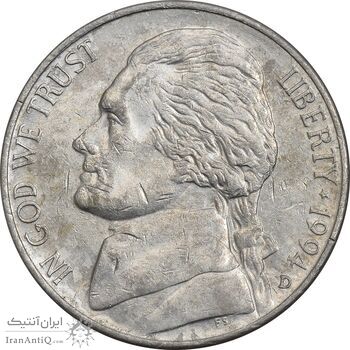 سکه 5 سنت 1994D جفرسون - EF40 - آمریکا