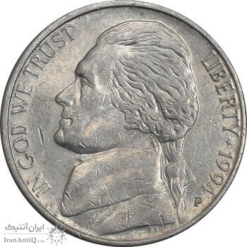 سکه 5 سنت 1994P جفرسون - EF45 - آمریکا