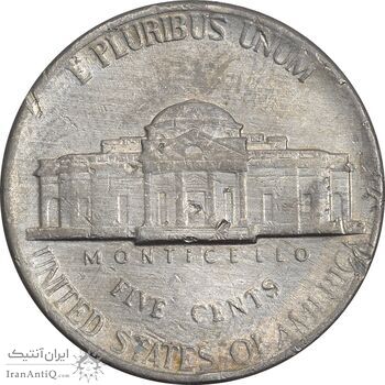 سکه 5 سنت 1995P جفرسون - VF35 - آمریکا