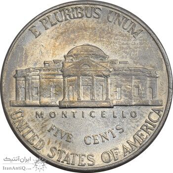 سکه 5 سنت 1998D جفرسون - AU55 - آمریکا