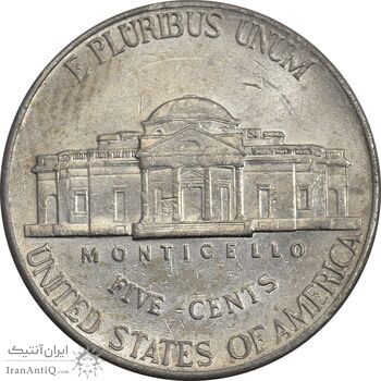 سکه 5 سنت 2000P جفرسون - AU58 - آمریکا