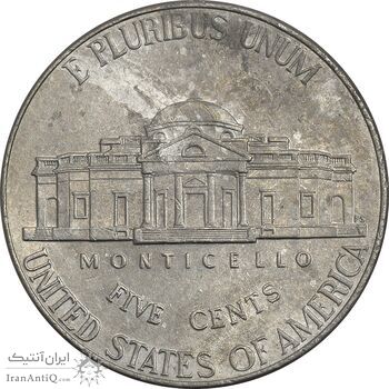 سکه 5 سنت 2021P جفرسون - EF40 - آمریکا