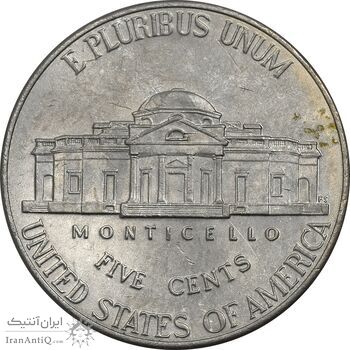 سکه 5 سنت 2021D جفرسون - AU55 - آمریکا