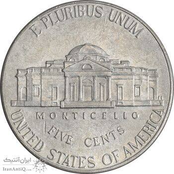 سکه 5 سنت 2021D جفرسون - EF45 - آمریکا