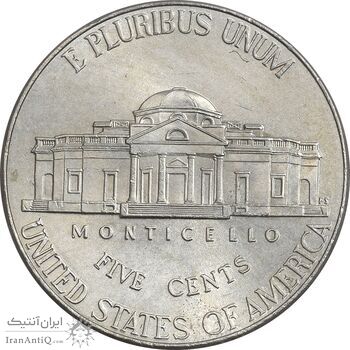 سکه 5 سنت 2020P جفرسون - MS61 - آمریکا