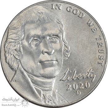 سکه 5 سنت 2020D جفرسون - MS61 - آمریکا
