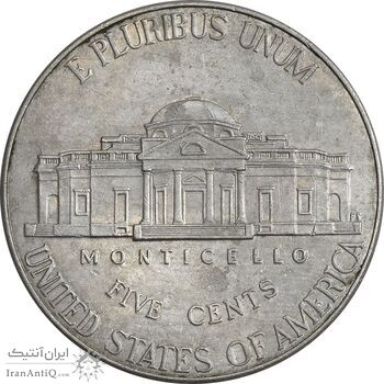 سکه 5 سنت 2020D جفرسون - EF40 - آمریکا
