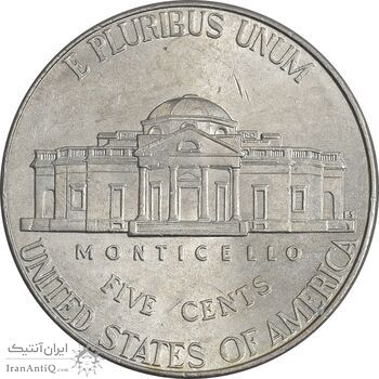 سکه 5 سنت 2018P جفرسون - MS61 - آمریکا