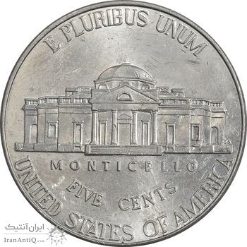 سکه 5 سنت 2018P جفرسون - EF40 - آمریکا