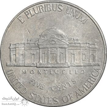 سکه 5 سنت 2014D جفرسون - EF45 - آمریکا