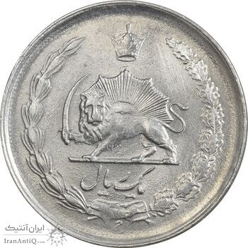 سکه 1 ریال 1337 - MS61 - محمد رضا شاه