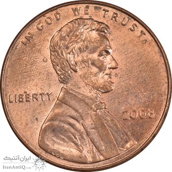 سکه 1 سنت 2008 لینکلن - MS63 - آمریکا