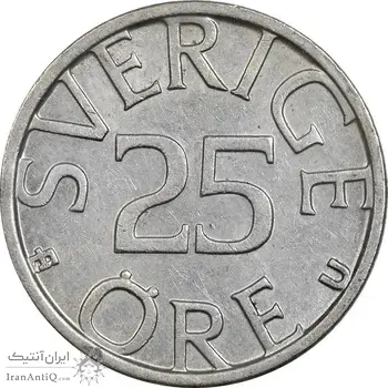 سکه 25 اوره 1981 کارل شانزدهم گوستاو - AU55 - سوئد