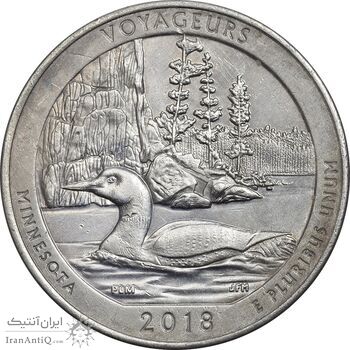 سکه کوارتر دلار 2018D (پارک ملی ویاجورز) - AU58 - آمریکا سکه کوارتر دلار 2018D (پارک ملی ویاجورز) - AU58 - آمریکا