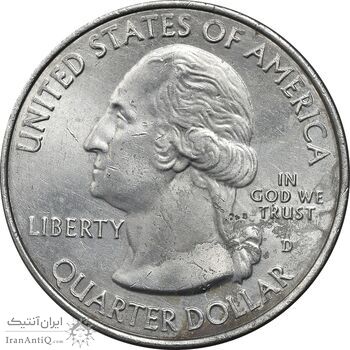 سکه کوارتر دلار 2020D (پارک ملی تاریخی خلیج نمک) - MS63 - آمریکا