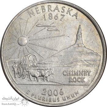 سکه کوارتر دلار 2006P ایالتی (نبراسکا) - AU50 - آمریکا